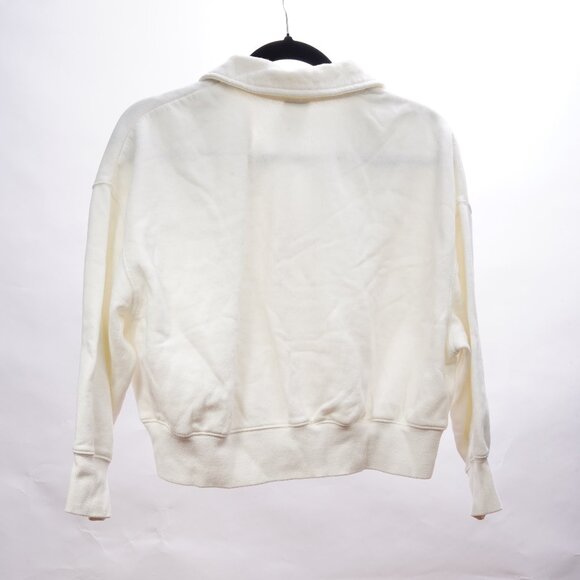 Nike Cropped Henley Sweatshirt Size M - Picture 2 of 2